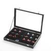 PU Leather Velvet Jewelry Box Wooden Jewelry Organizer Holder Jewelry Storage Tray  Long Bracelet