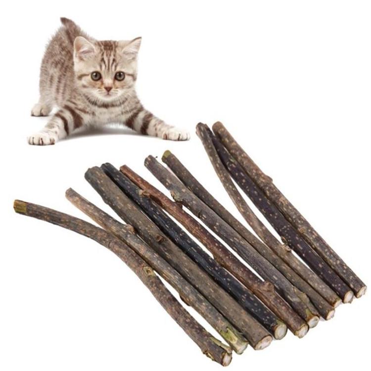 10-Pack Natural Catnip Chew Sticks: Cat Toys for Playtime