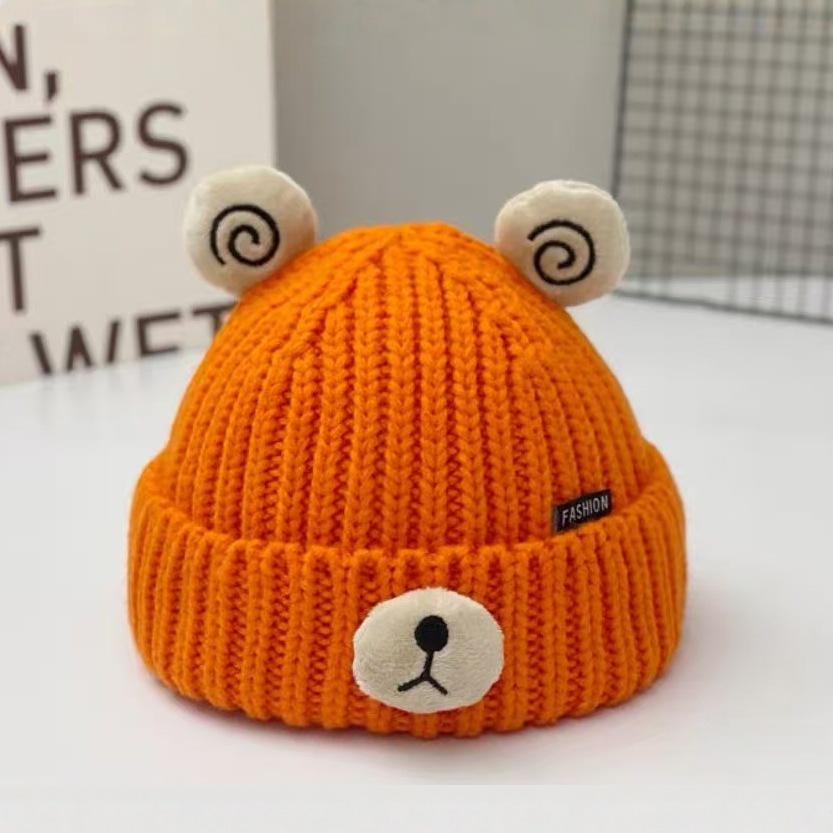 Children's Warm Frostproof Knit Wool Hat with Cute Ears for Baby Boys & Girls