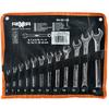 Flat Open Wrenches 6-22 12 Pieces Crv