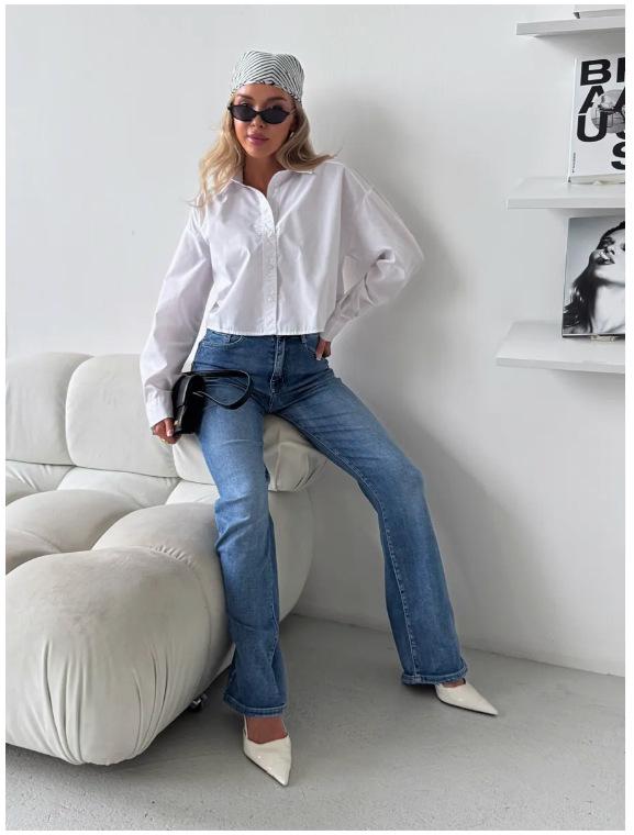 2025 Damjeans med vida ben - Höstkollektion