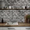 1pc Plane 3D Vintage Grey Brick Peel And Stick Wallpaper Faux Textured Stone Self Adhesive Wallpaper For  Home Wall Decor