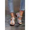 Foreign Trade Summer New Women's Wedge Platform Sandals Cross-border Large Size Fish Mouth Wedge Sandals