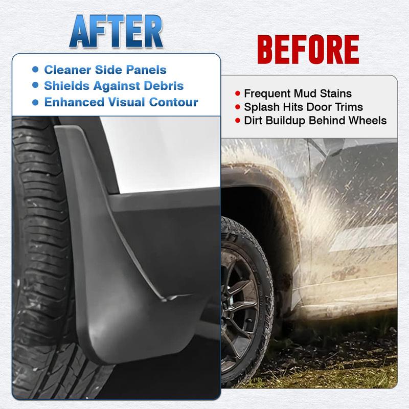 Wheel Fender Accessories Fitment: for Ford Explorer -2024 Black Splash Guards Mud Flaps PP Car Mud Flaps
