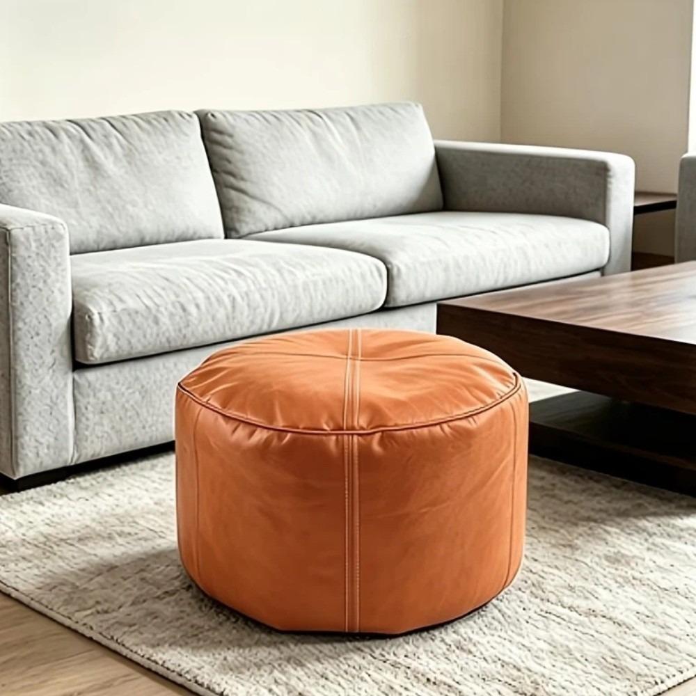 Unstuffed Bean Bag Cover Large Capacity Pouf Cover Non-Slip Sofa Footstool Cover Corner