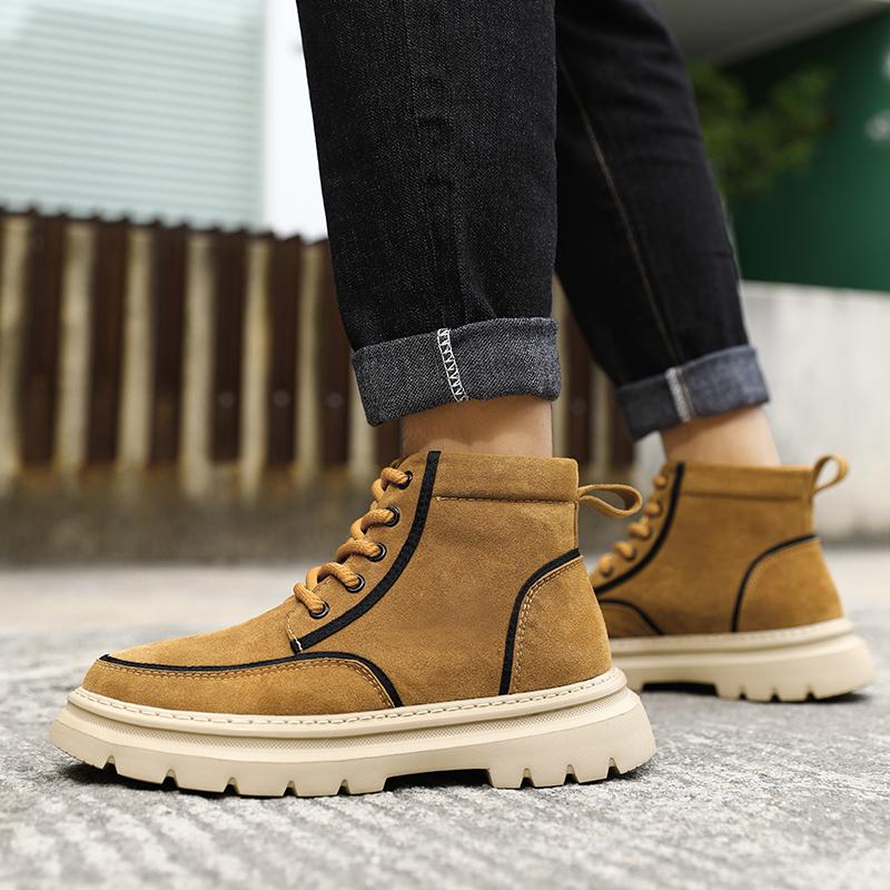 Men's Ankle Boots Short Boots Retro Tooling Boots Casual Shoes