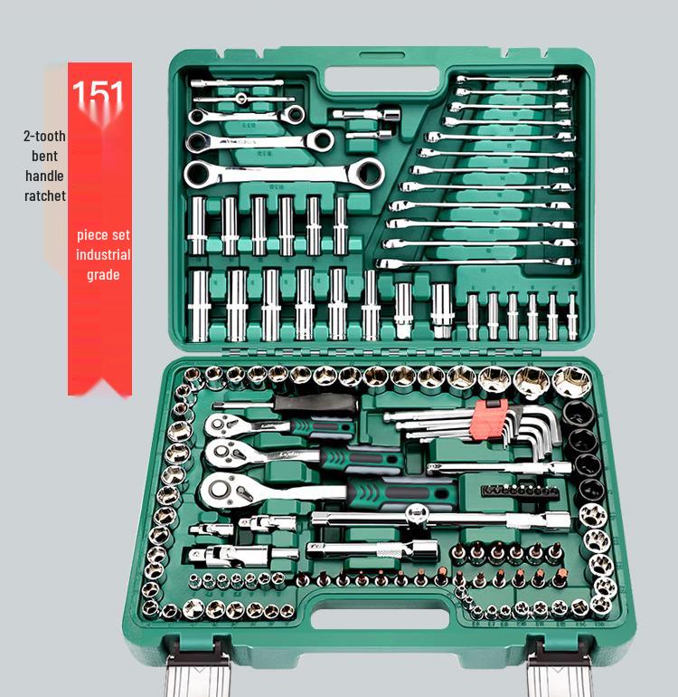 Ratchet Wrench Tool Set - Auto & Car Repair Socket Kit