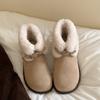 Small thick-soled snow boots women's winter 2025 new fashion casual versatile plush short boots velvet cotton shoes
