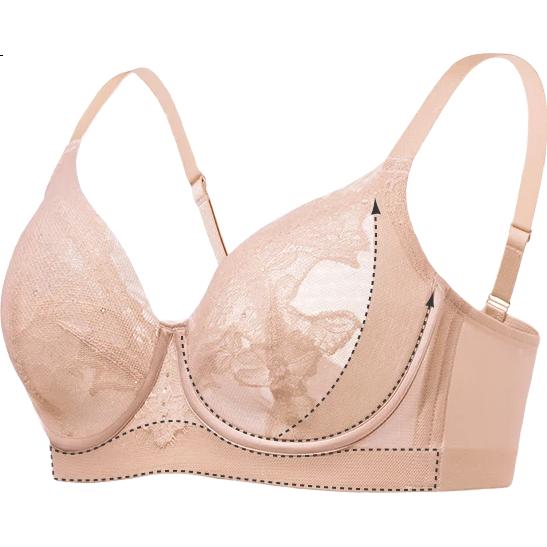 Aimer Women's Underwear, Spring And Summer Lightweight Breathable Mesh, Sexy Lace, Minimizes Appearance of Large Breasts
