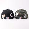 New niche trendy brand letter embroidered baseball cap European and American personality hip hop flat brim cap