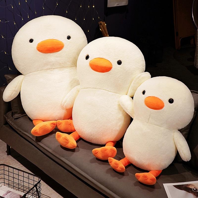 Adorable White Goose And Duck Plush Toy Pillow For Boys And Girls