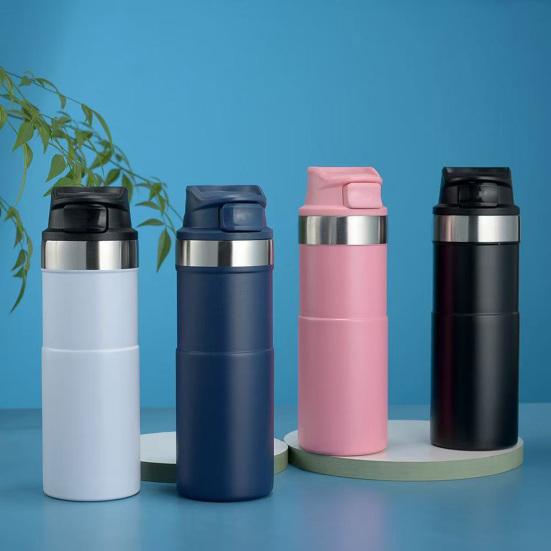 510ML Stainless Steel Insulated Water Bottle Double Wall Vacuum Thermal Bottle Leak Proof Portable Outdoor Cycling Sports Water Drinking