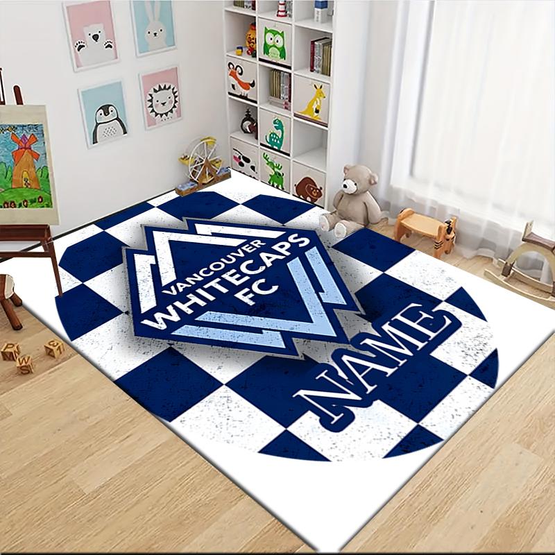 Custom Name Vancouver Whitecaps FC Jersey Carpet Rug Customizable Soft Washable Anti-Slip Home Living Room Sofa Mats Personalized Rug. 0909206