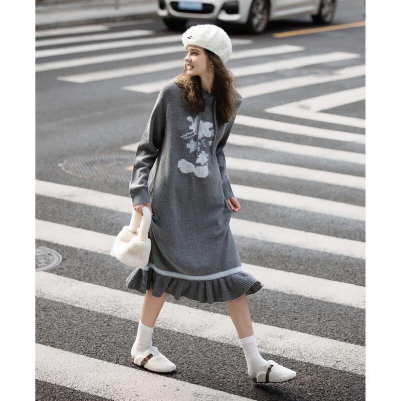 

TonLion 2025 Autumn/Winter Women s Sweet Style Loose Dress M
