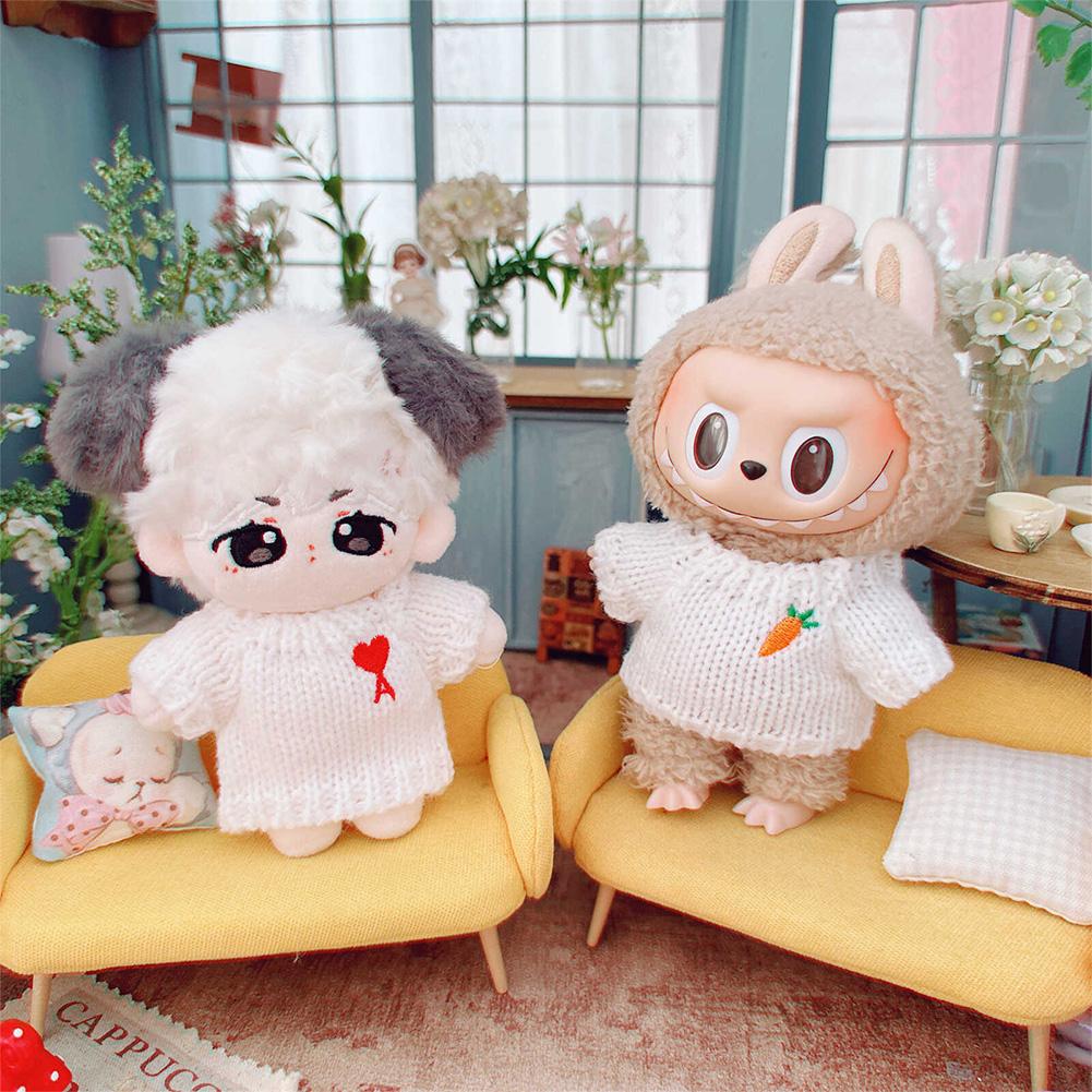 Lalka Wełniana Czapka dla 15cm Labubu Czapka Kawaii Śliczne Akcesoria dla Lalki Zabawki dla Dzieci Dziewczynek