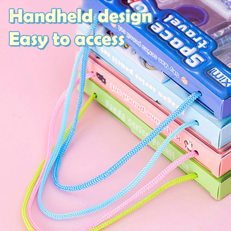 6 In 1 Stationery Set Primary School Children Learning Gift Box Pencils Kindergarten Birthday Gift Prizes Study Stationery Set
