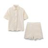 Summer Street Fashion: Embroidered Top & Shorts Set for Women