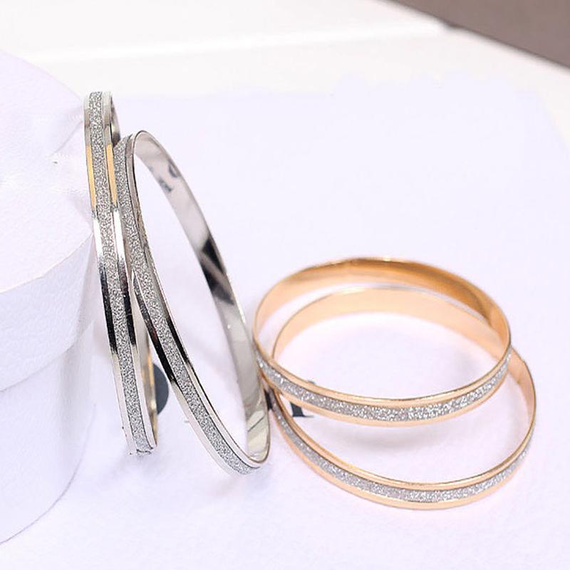 Luxury Round Bracelet For Women Frosted Women Bracelet Double Line Bracelet Jewelry