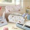 1 Pc Cute Bear Prints Pencil Case Pen Bag Large-capacity Student Stationery Storage Bag Portable Fashion Girly Cosmetic Bag