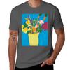 Flowers In A Vase Tshirt Durable Work Wear Tshirt