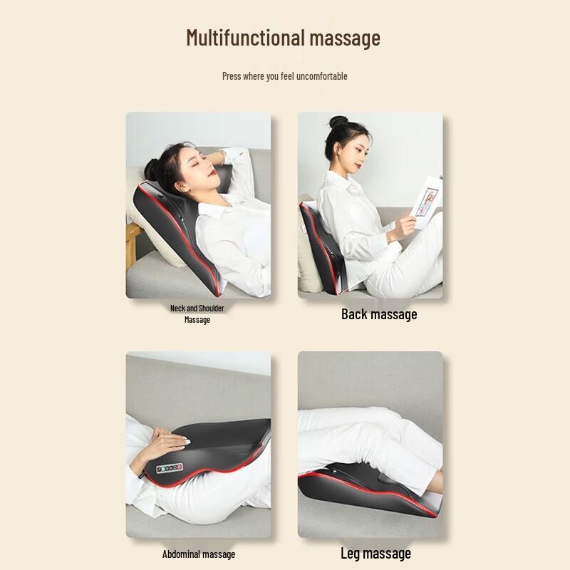 Enlong Heated Kneading Full Body Massage Pillow CN Plug (adapter Included)