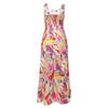 Women's Summer Vacation Print Halter Patchwork Swing Dress