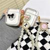 Airpods 1 /2 Generation Apple Bluetooth Headset Cover Pearl Portable 3 Generation Love Three-Dimensional Bow Pro Transparent Women