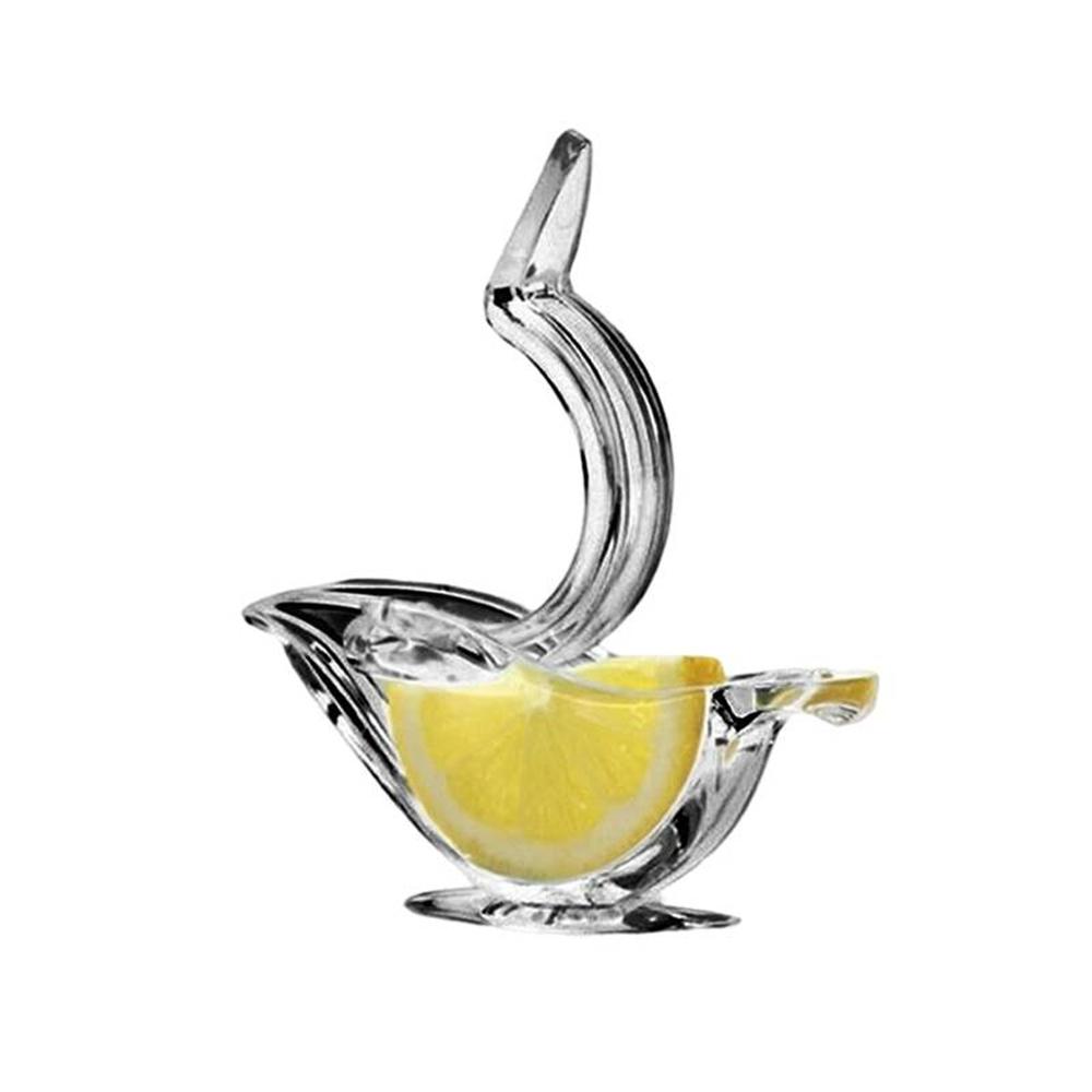 Manual Lemon Squeezer Kitchen Fruit Mini Manual Juicer Bird Shape Transparent Portable For Orange Kitchen Home Slip Tool