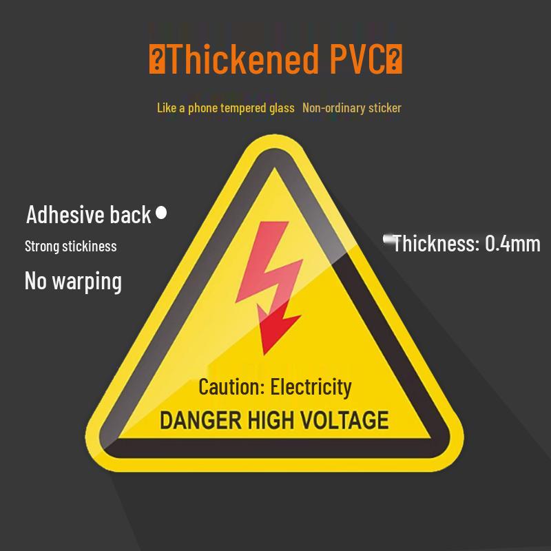 High Voltage Electrical Hazard Warning Stickers