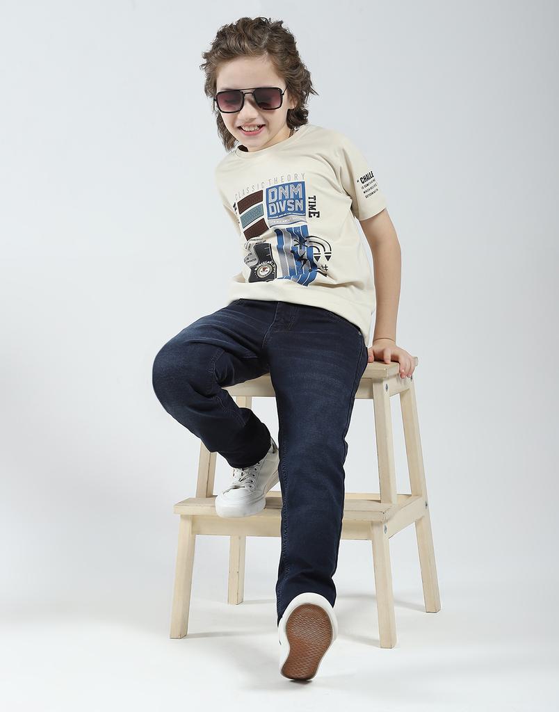 MONTE CARLO Chlapecké jednobarevné slim fit džíny