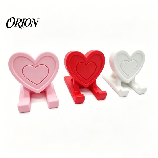 3D Printed Phone Stand Heart Holder, Love Shape Mobile Wear Resistant Holder Stand, Cell Tablet Desk Mount, Valentine's Day Gift