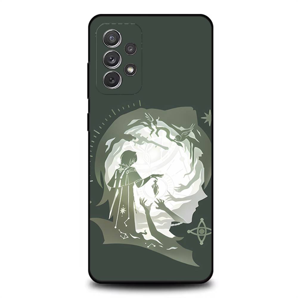 

H-Honkai Stars Rail Чехол для телефона Anaxa для Samsung S 25,24,23,22,30,21,10,9,Ultra,Plus,Lite,FE,4,5G Черный Мягкий Чехол SamsungS23u5G