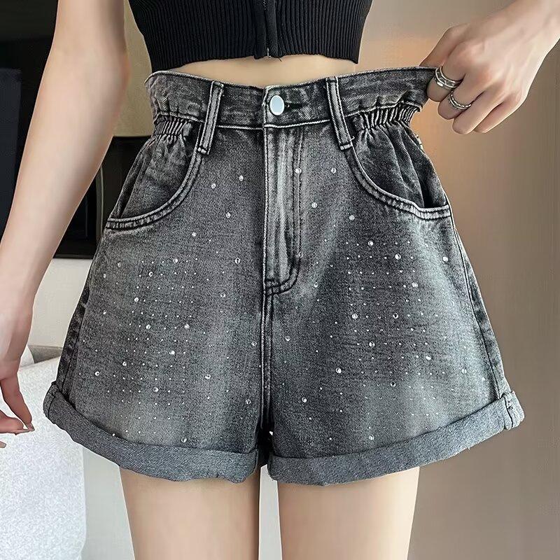 

Звездные шорты для женщин Летние тонкие модные американские спортивные удобные повседневные брюки для женщин Шорты с высокой талией 3XL