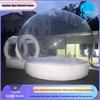 Transparent Dome Bubble House: Inflatable Trampoline Bed and Starry Sky Exhibition Tent