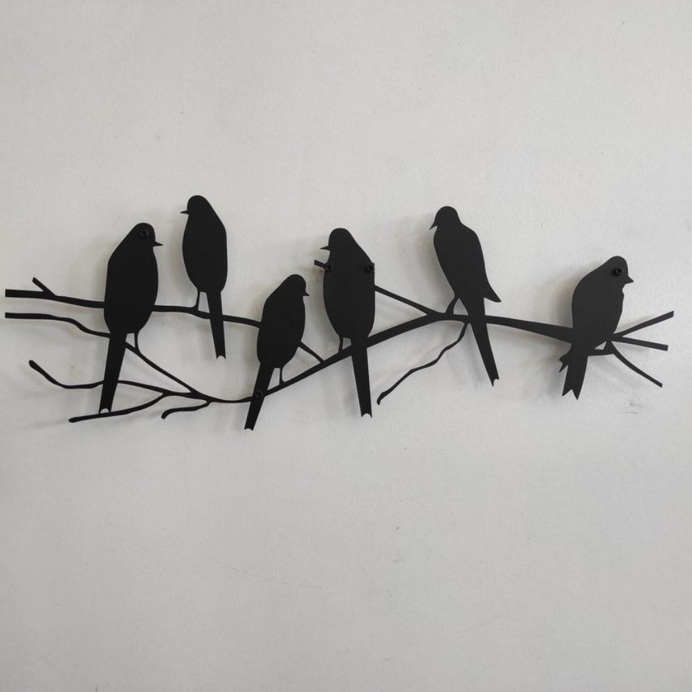 Birds Wall Art, Metal Wall Art, Metal Wall Decor, Living Room Decoration, Entryway Sign, Home Office Wall Hangings