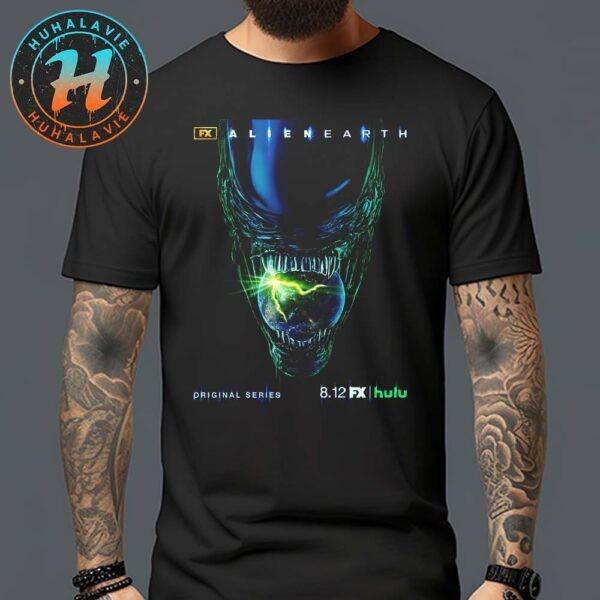 New Poster For Alien Earth Original Series Premiering In Hulu On August 12 2025 Unisex T-Shirt XXXXL