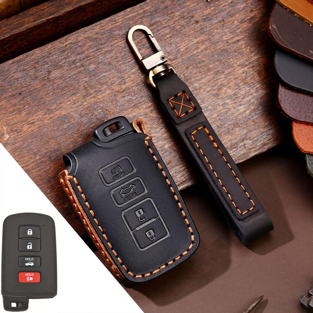 

Чехол для автомобильных ключей HALLMO из натуральной кожи для TOYOTA Camry B Style чёрный