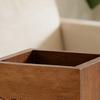 Wood Remote Control Holder Vintage Style Decorative Desktop Storage Box Simple Desktop Stationery Box Nightstand