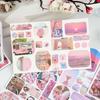 Libro di Adesivi a Tema Paesaggi Estetici da 40 Pezzi Stile Acquerello Sognante Forniture per Decorazioni Journal DIY