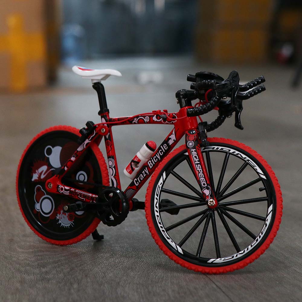 Bici Mini Dito Strada Montagna Bici Simulatore Corsa TT Modello Bicicletta Giocattolo Collezione