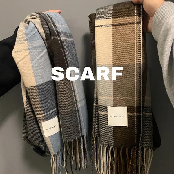 WTEMPO Kašmírová dámská šála Jaro Podzim Zima Kostkovaná Operační pláštěnka Šály Dámský Tippet Bandana Šátky Šátek na hlavu