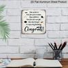 2D Flat, 1pc Vintage Aluminium Metal Sign with "Take Pride In How Far You've Come & Enjoy The Journey" - Retro Tin Sign Suitable for Outdoor Wall