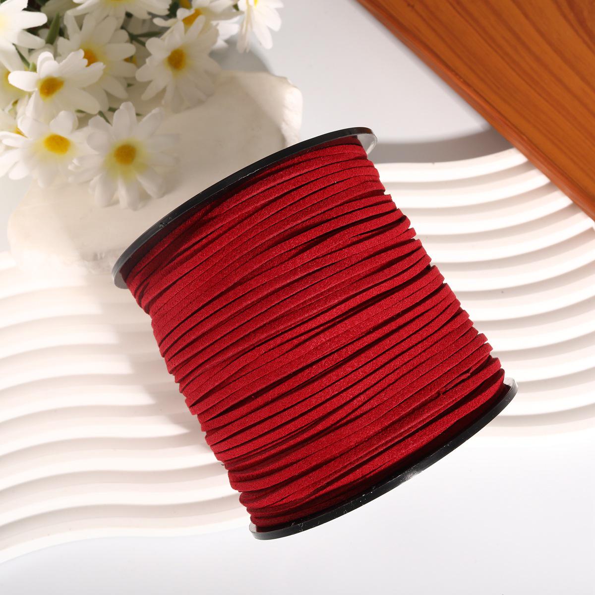 

3мм Кольоровий Корейський Замшевий Шнур з Оленячої Шкіри - Екологічно Чистий Ручної Роботи Підвісний Шнур 3mm