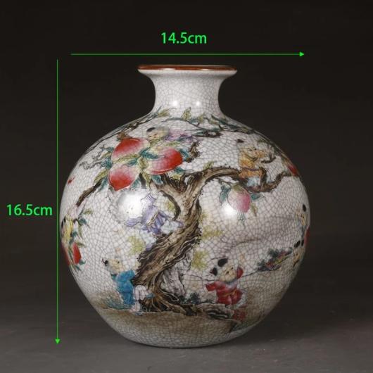 Chinese Qing Dynasty Blue And White Old Antique Porcelain Jiangnan Water Town Pattern Ceramic Vase Home Cabinet Furnishing Craft