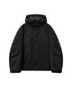Misekiseoul Men High Neck Hoodie Shell Parka Black