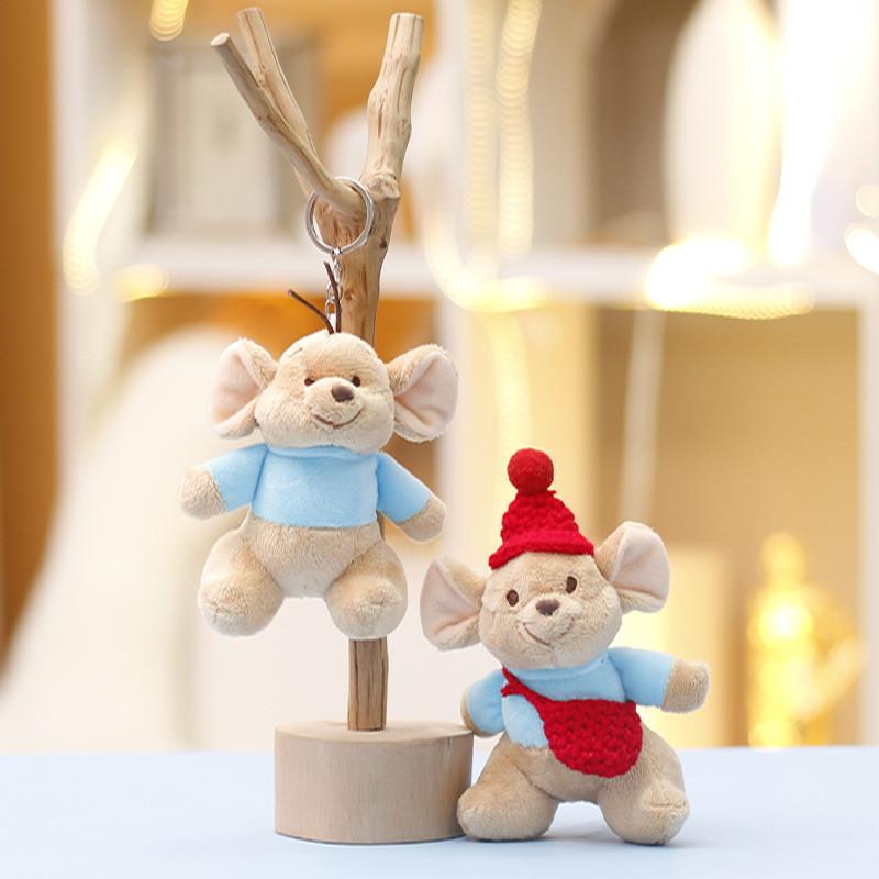 Adorable Kangaroo Plush Keychain With Soft Short Plush Fabric For Trendy Accessories