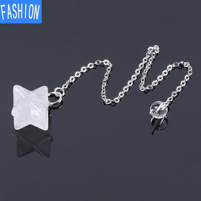 Melcabaring Pendulum European Style Jewelry Pendant for Men and Women Six Pointed Star