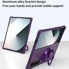 For Samsung Galaxy Z Fold6 5G Magnetic Case CD Vein Kickstand Shockproof TPU+PC Phone Cover