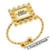 6pcs/lot Gold Plated Stainless Steel Base Rings Settings DIY Blank Knuckle Rings for Women Jewelry Charms Never Fade Wholesale