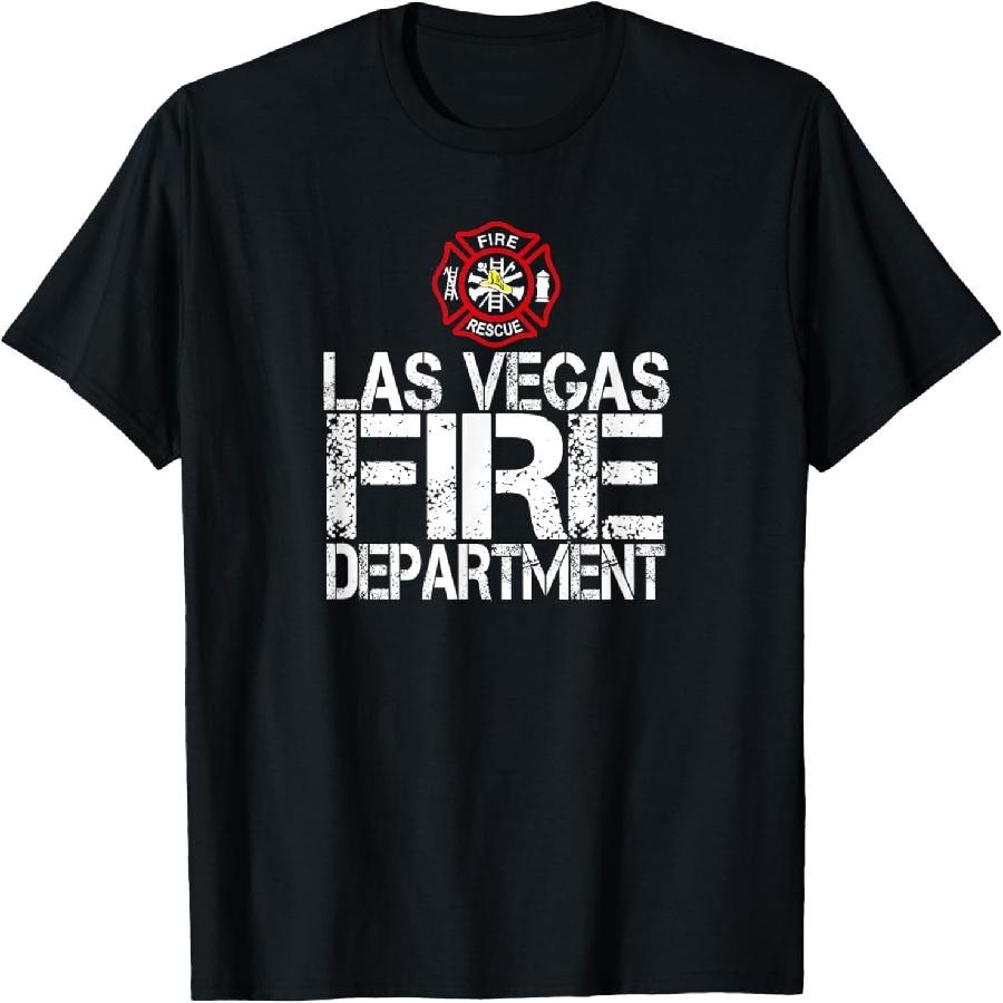 Unisex T-shirt Las Vegas Fire Dept with Florian Cross Family Kids Adults T-Shirt